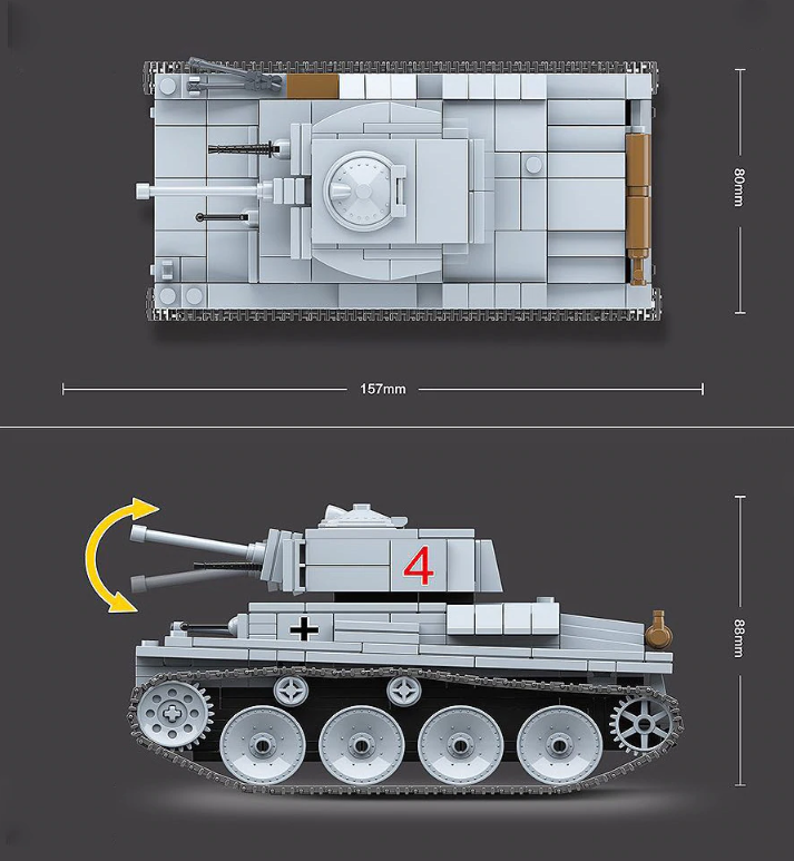 WW2 Panzer 38(t) Army Tank2