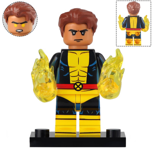 Sunspot (X-Men) Custom Marvel Superhero Minifigure1