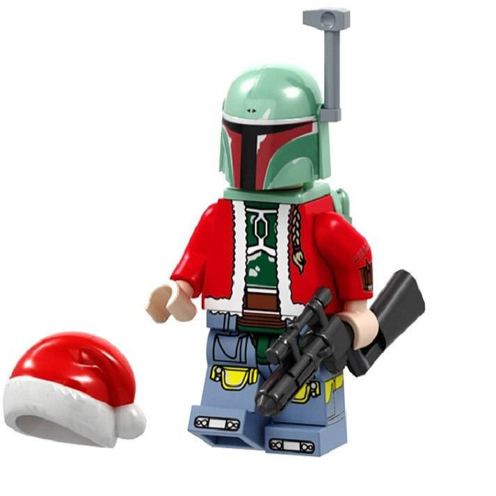 Santa Boba Fett Christmas Special Custom Star Wars Minifigure1