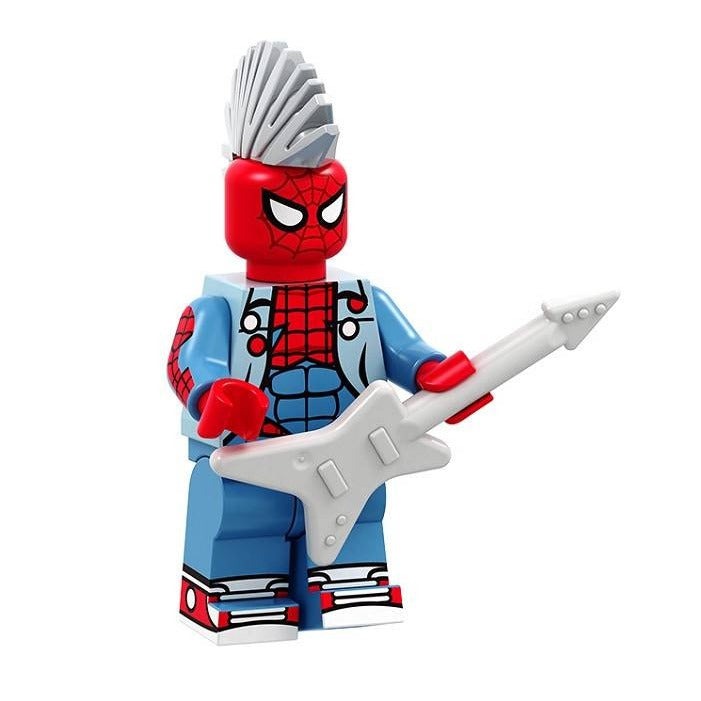 Spider-Punk Spider-Man Custom Marvel Superhero Minifigure1
