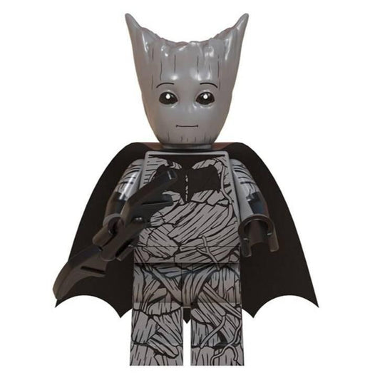 Batman Groot custom Marvel Superhero Minifigure1