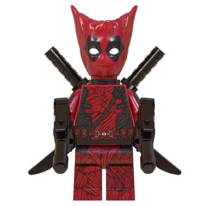 Deadpool Groot Custom Marvel Superhero Minifigure1