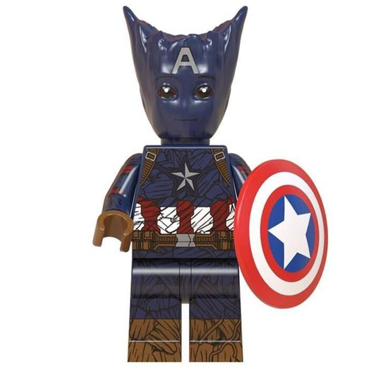 Captain America Groot Custom Marvel Superhero Minifigure1