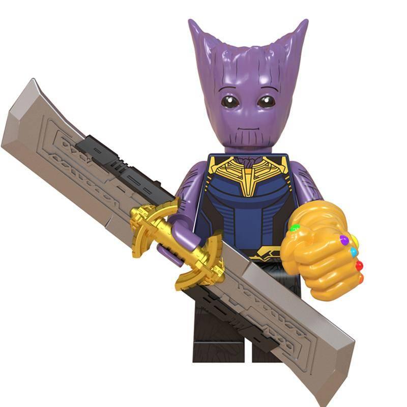 Thanos Groot Custom Marvel Superhero Minifigure1