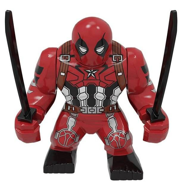 Captain America Deadpool Custom Marvel Superhero Large Minifigure1