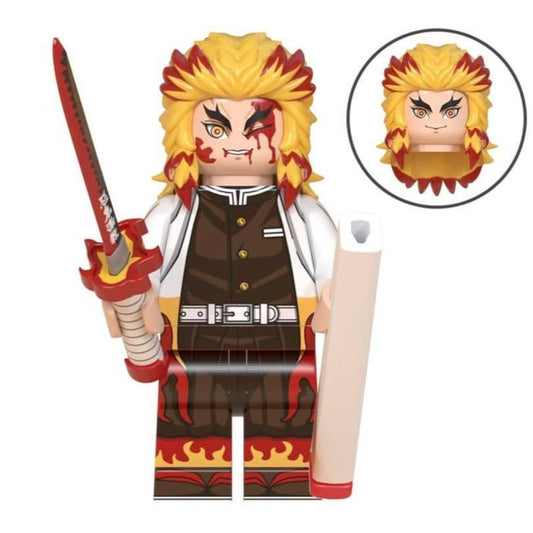 Kyojuro Rengoku From Demon Slayer Custom Anime Minifigure1
