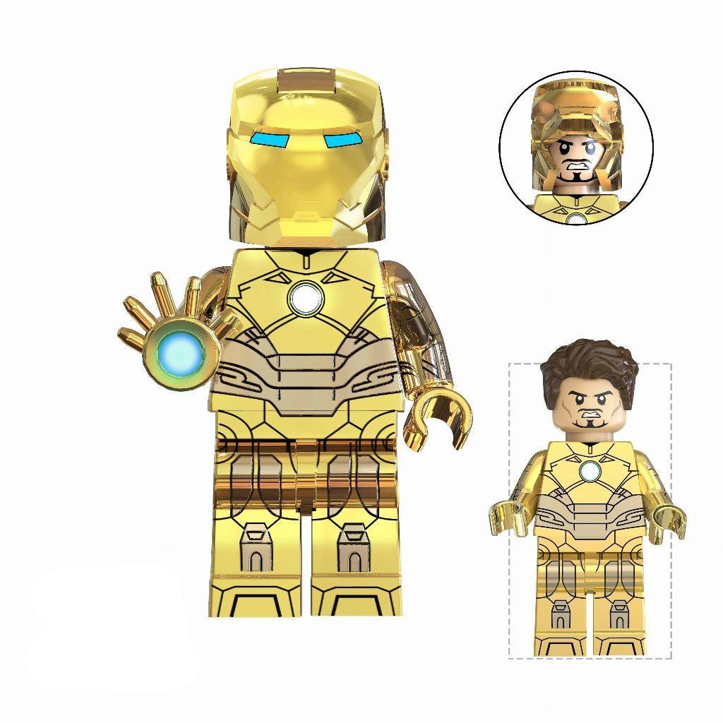 Iron Man Mark 21 (Midas) Custom Marvel Superhero Minifigure2