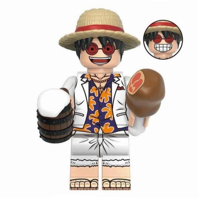 Monkey D. Luffy Custom One Piece Anime Minifigure1
