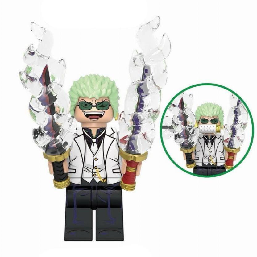 Roronoa Zoro custom One Piece Anime Minifigure1