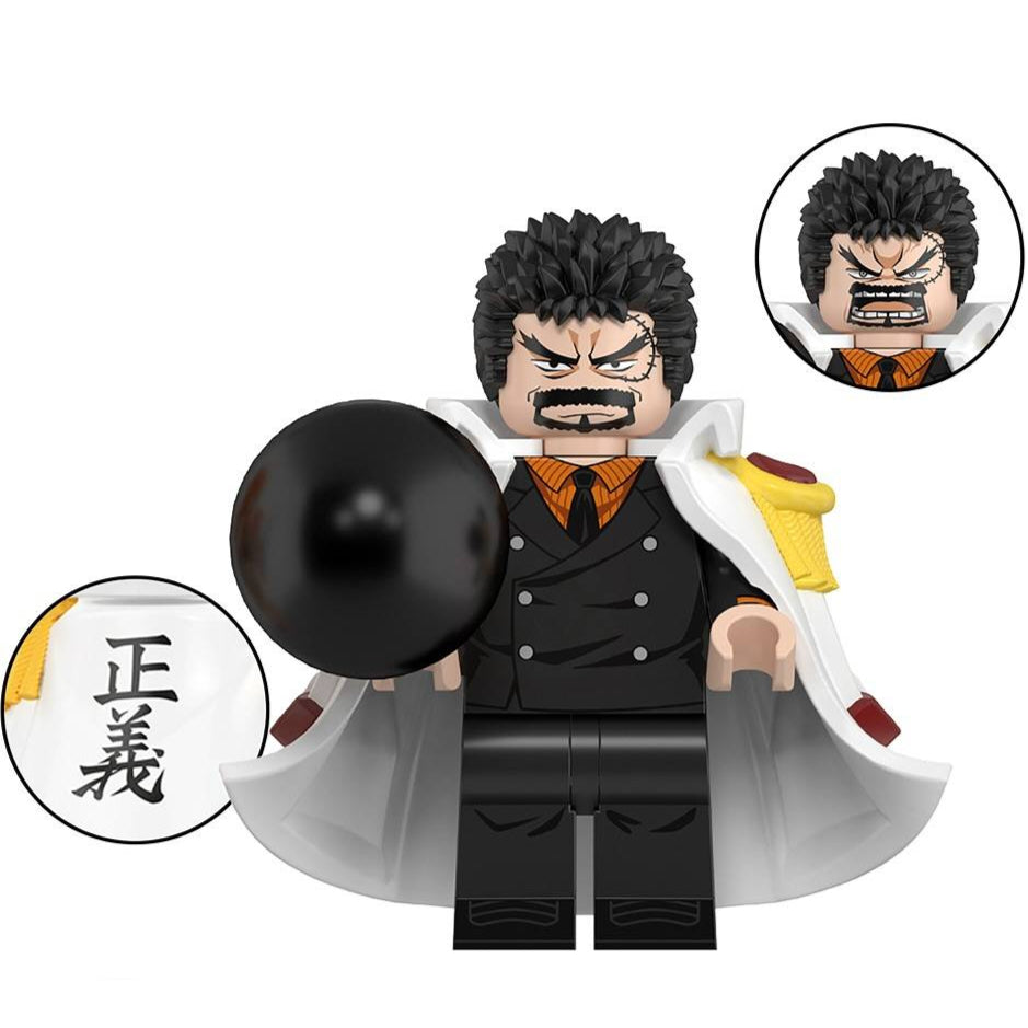 Monkey D. Garp Custom One Piece Anime Minifigure1