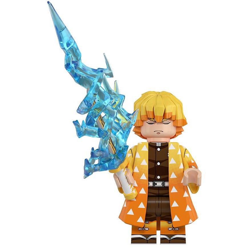 Zenitsu Agatsuma From Demon Slayer Custom Anime Minifigure1