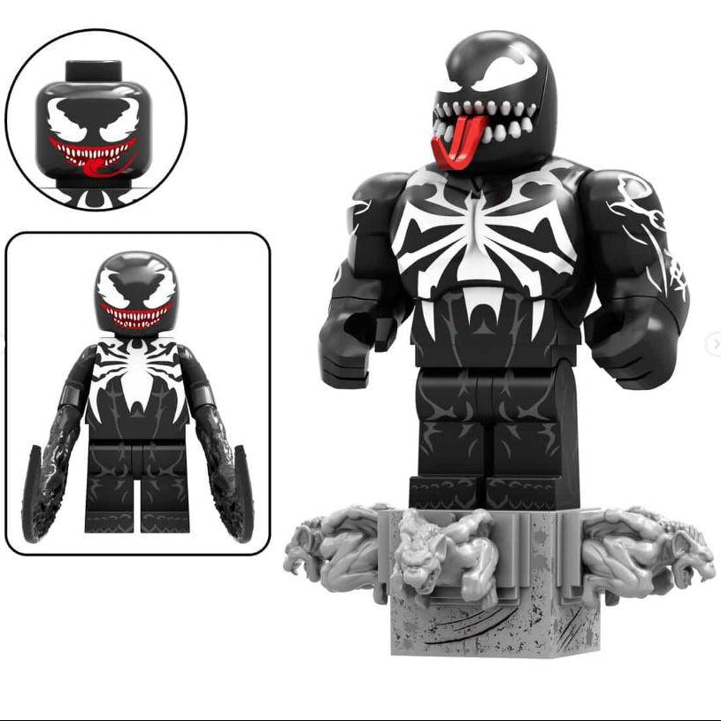 Venom (Spider-man) Custom Marvel Superhero Minifigure1