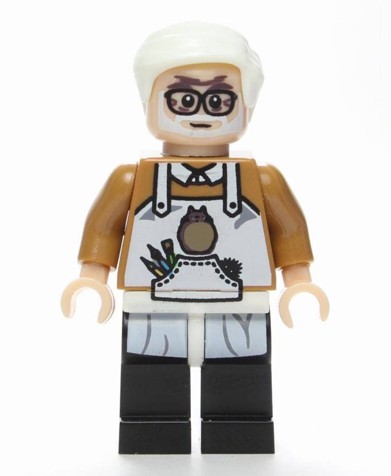 Hayao Miyazaki Studio Ghibli Founder Custom Anime Minifigure1