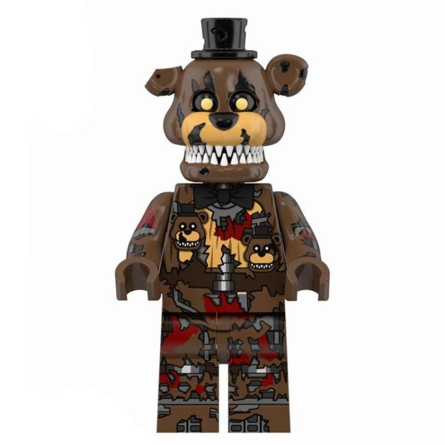 Nightmare Freddy Fazbear from Five Nights at Freddy's Custom Horror Minifigure1