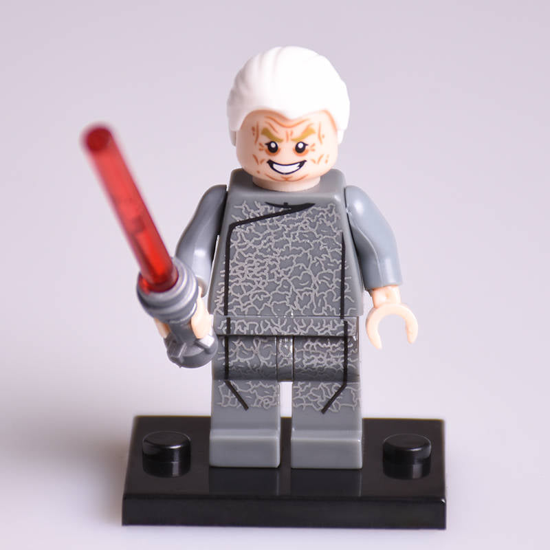 Chancellor Palpatine (Episode III) custom Star Wars Minifigure Grey Outfit1