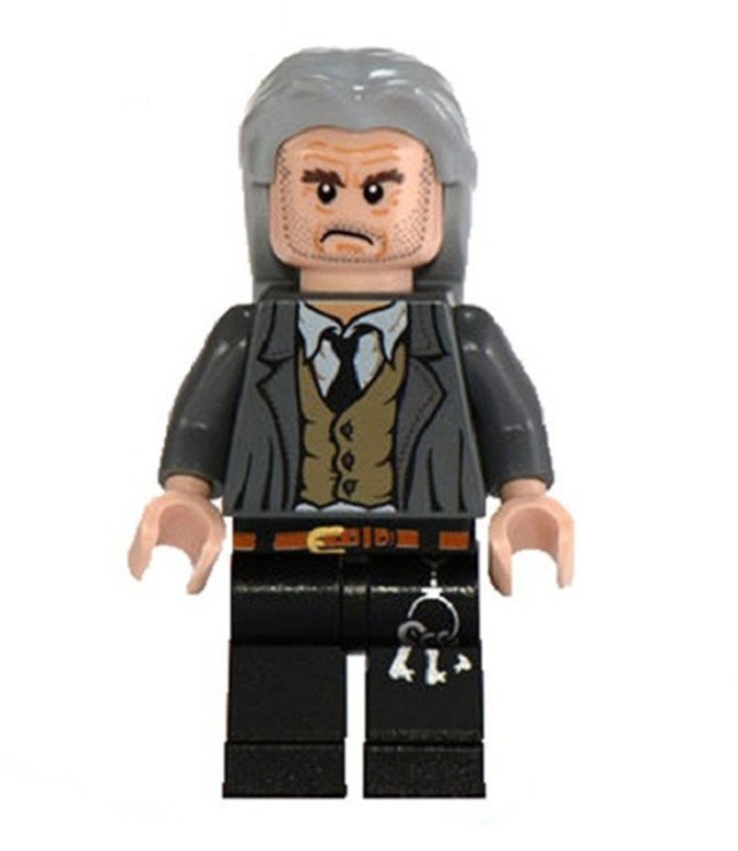 Argus Filch custom Harry Potter Series Minifigure Hogwarts Caretaker1