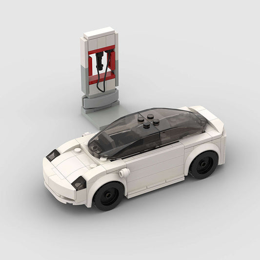 Tesla Model 3 (with Charger) Custom Car MOC1
