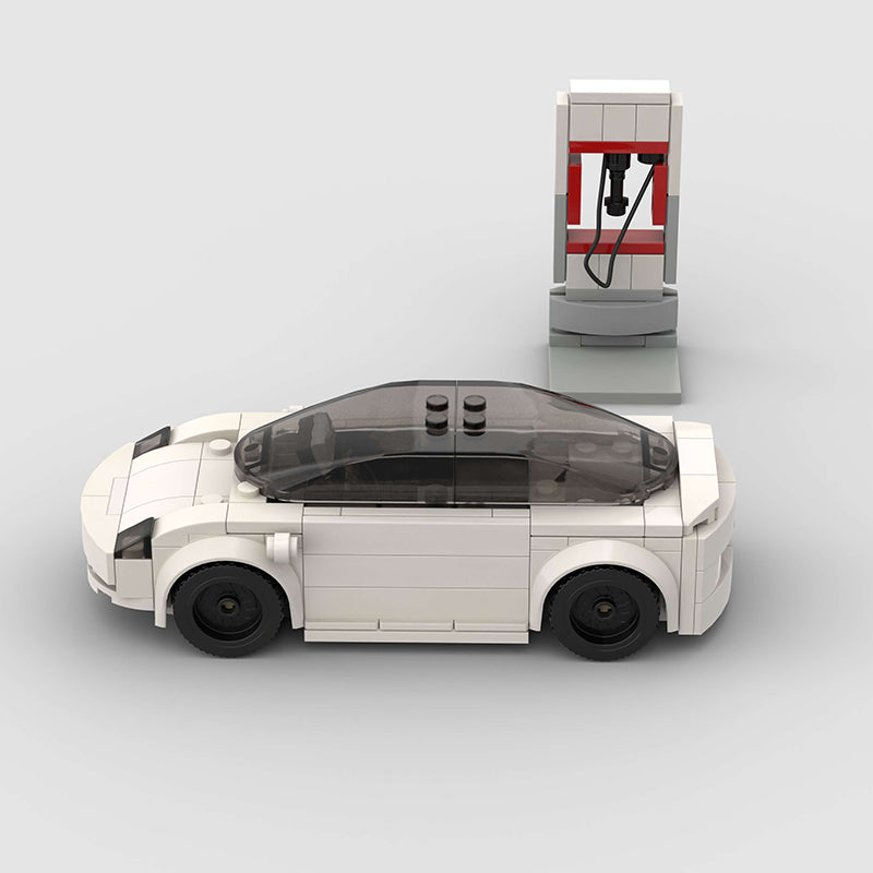 Tesla Model 3 (with Charger) Custom Car MOC2