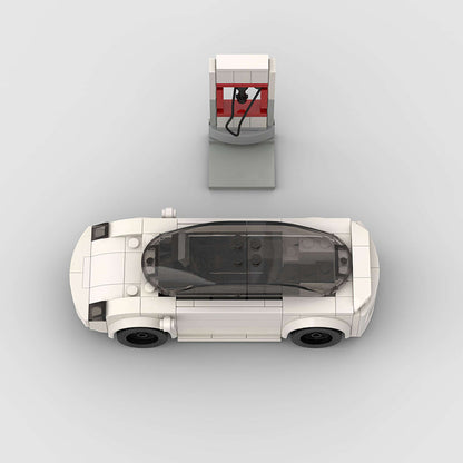Tesla Model 3 (with Charger) Custom Car MOC4