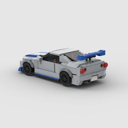 Nissan Skyline GTR R34 Custom Car MOC4