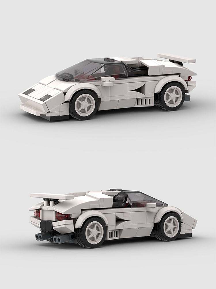 Lamborghini Countach Classic White Custom Car8