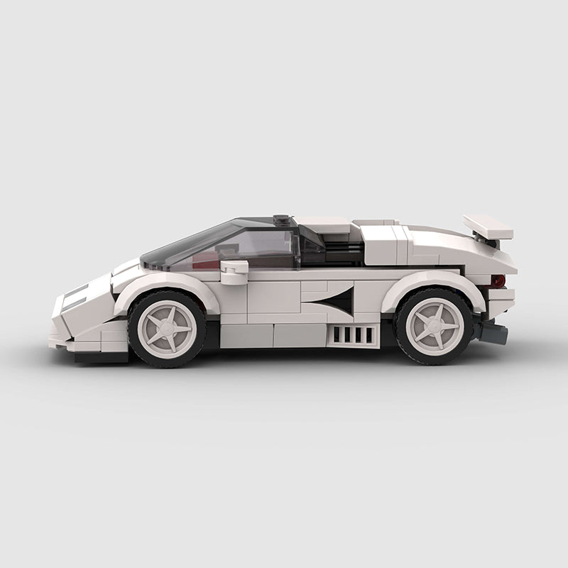 Lamborghini Countach Classic White Custom Car4
