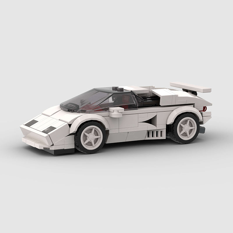 Lamborghini Countach Classic White Custom Car3