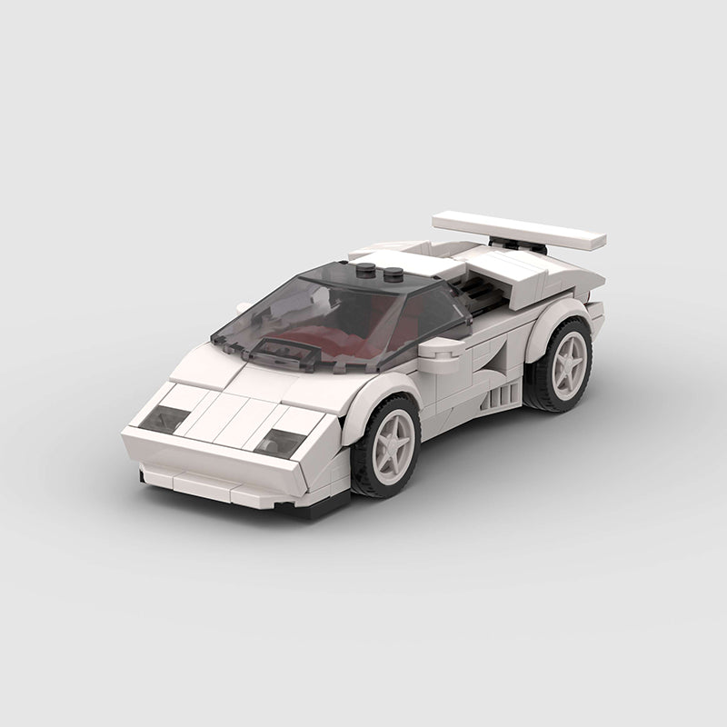 Lamborghini Countach Classic White Custom Car1
