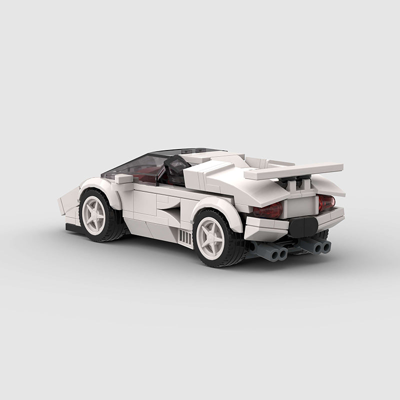 Lamborghini Countach Classic White Custom Car5