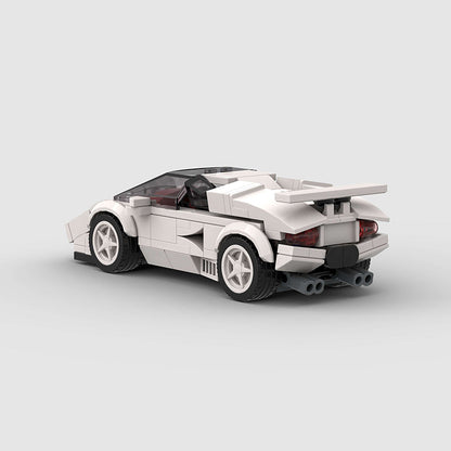 Lamborghini Countach Classic White Custom Car5