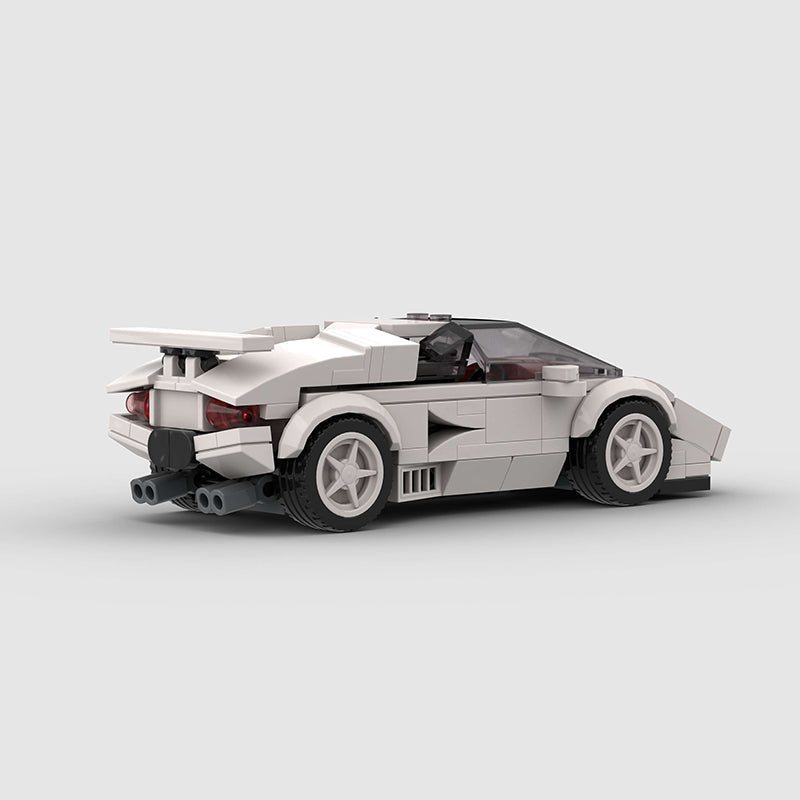 Lamborghini Countach Classic White Custom Car2