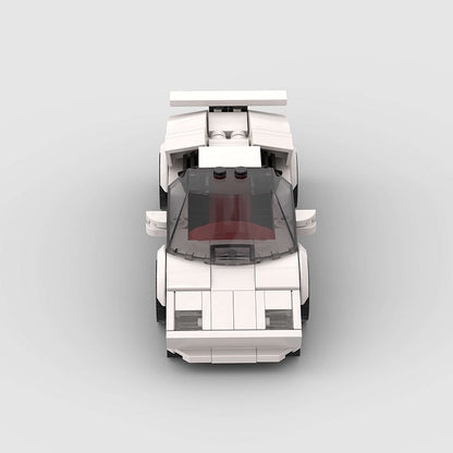 Lamborghini Countach Classic White Custom Car6
