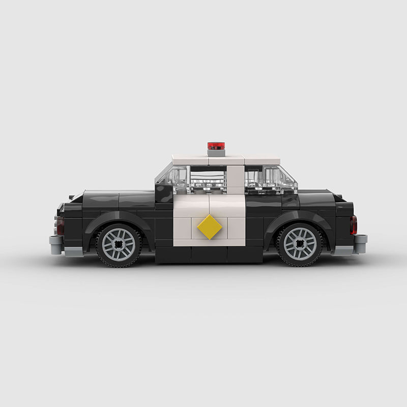 Vintage Police Car Custom Car MOC5