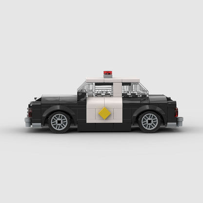 Vintage Police Car Custom Car MOC5