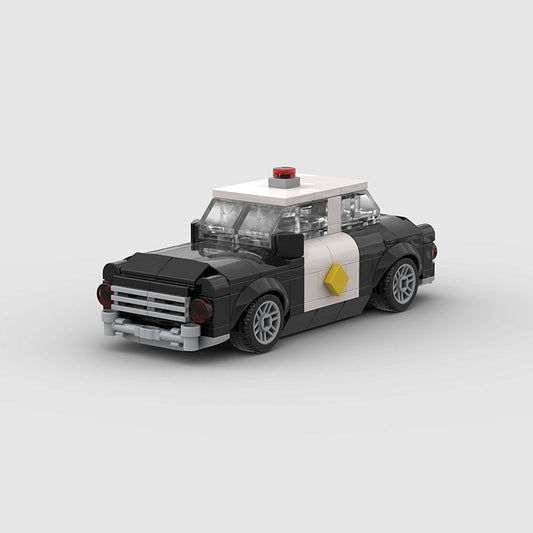 Vintage Police Car Custom Car MOC1