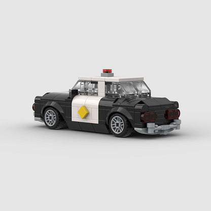 Vintage Police Car Custom Car MOC3