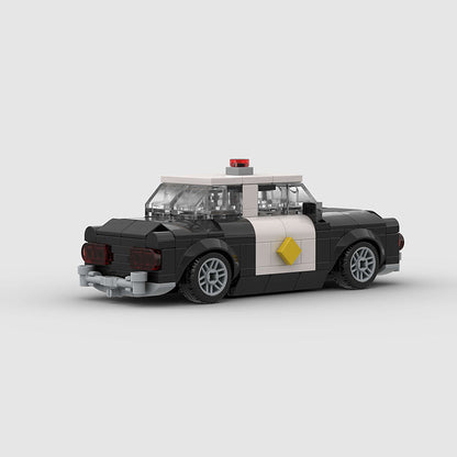 Vintage Police Car Custom Car MOC4