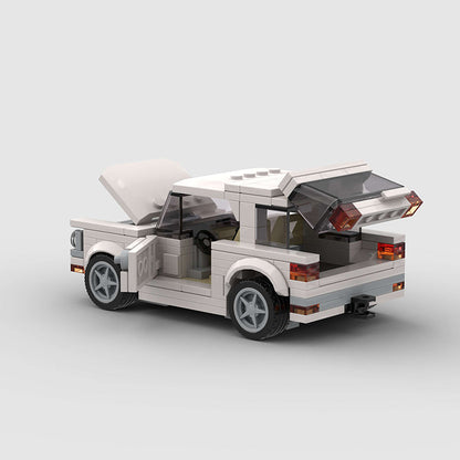 White SUV Truck Custom Car MOC
