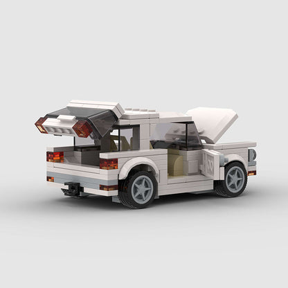 White SUV Truck Custom Car MOC