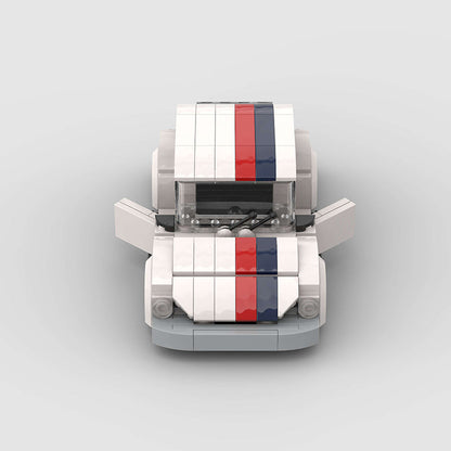 Volkswagen Beetle White Custom Car MOC10