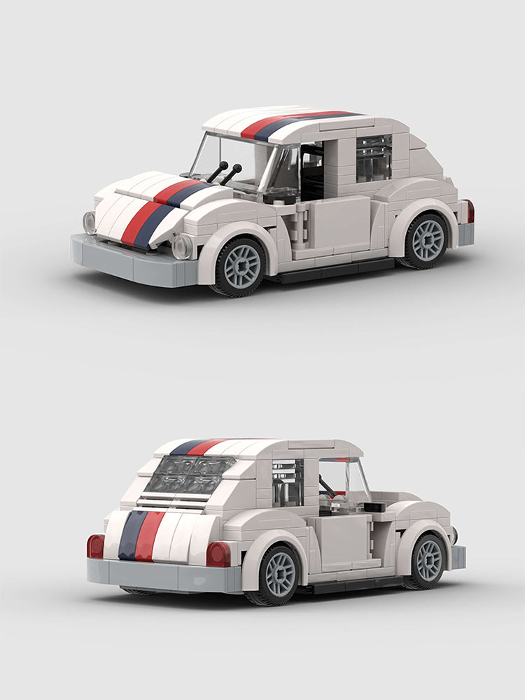 Volkswagen Beetle White Custom Car MOC12