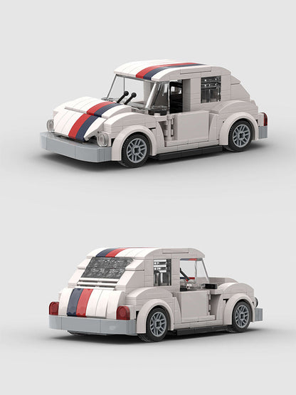 Volkswagen Beetle White Custom Car MOC12