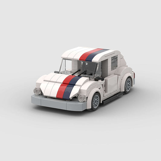 Volkswagen Beetle White Custom Car MOC1
