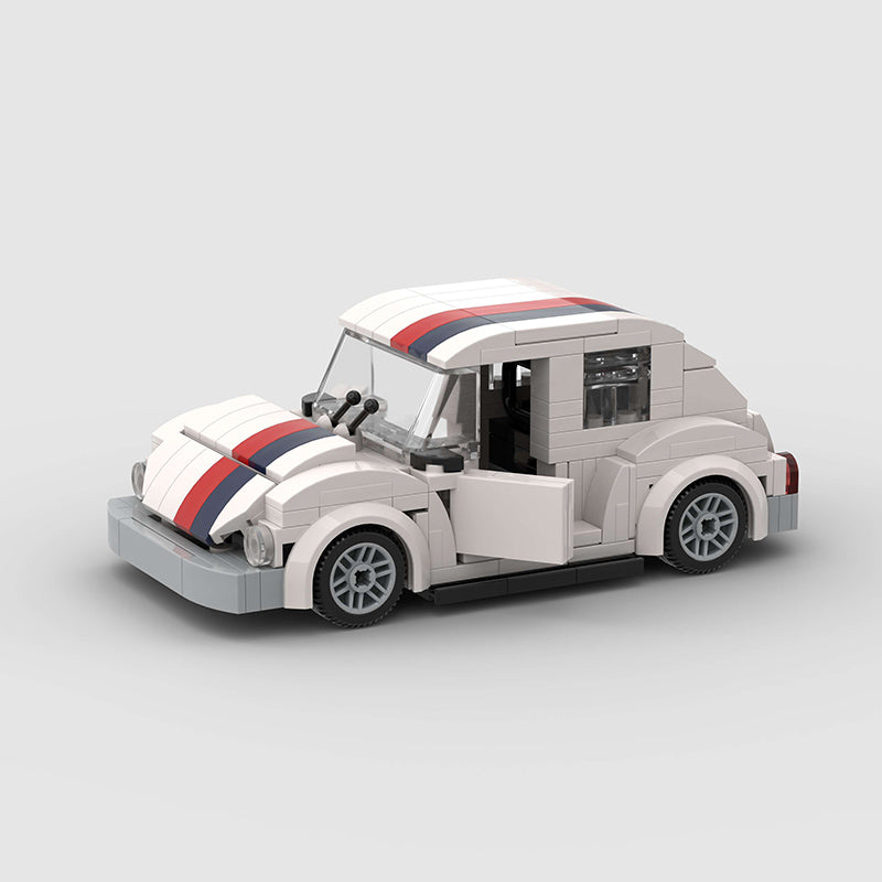 Volkswagen Beetle White Custom Car MOC7