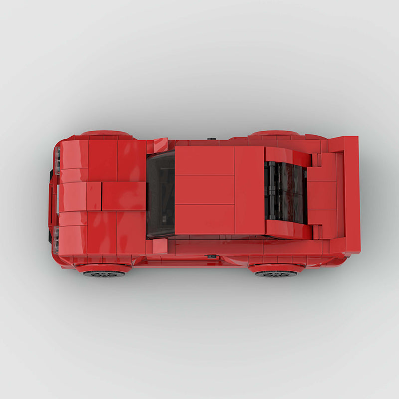 BMW E30 Red Custom Car MOC8