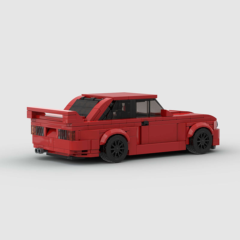 BMW E30 Red Custom Car MOC9