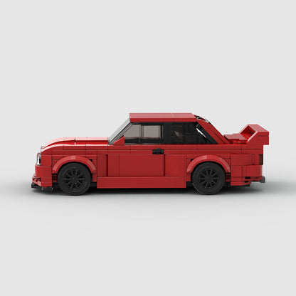 BMW E30 Red Custom Car MOC6