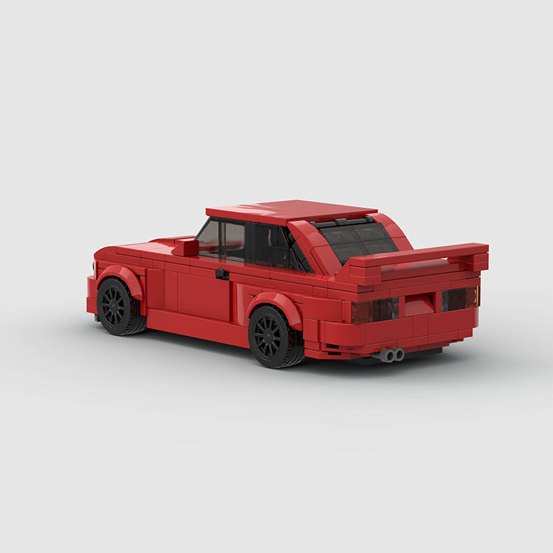 BMW E30 Red Custom Car MOC4