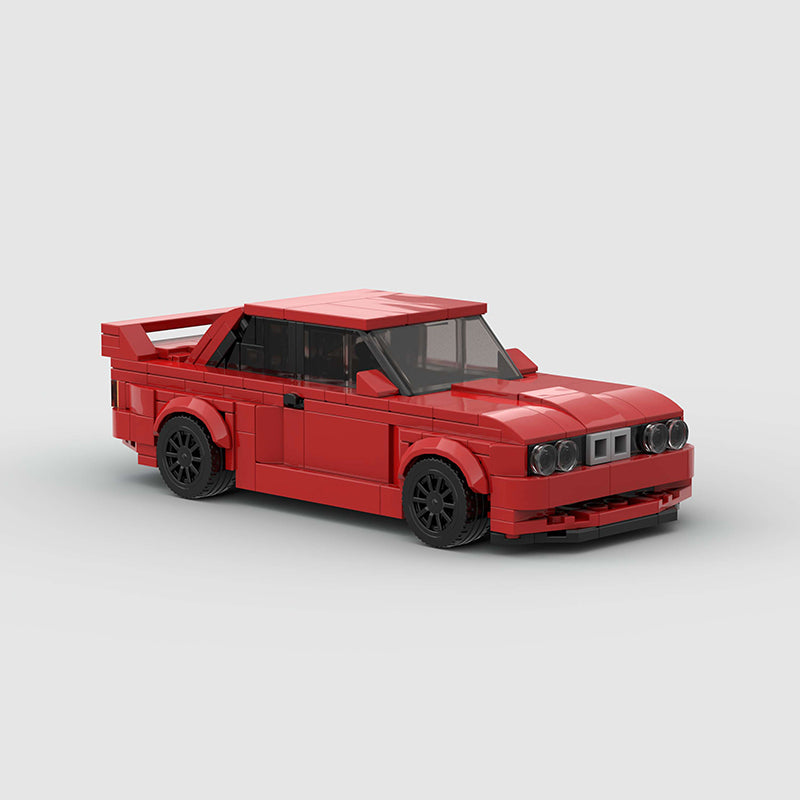 BMW E30 Red Custom Car MOC2