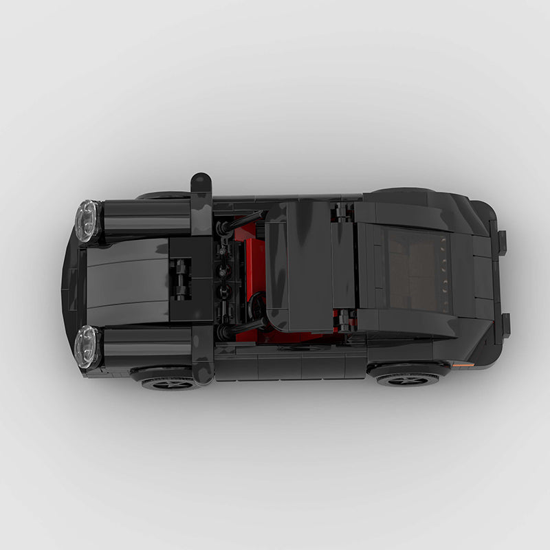 Porsche Black Bird Turbo 930 Custom Car MOC9